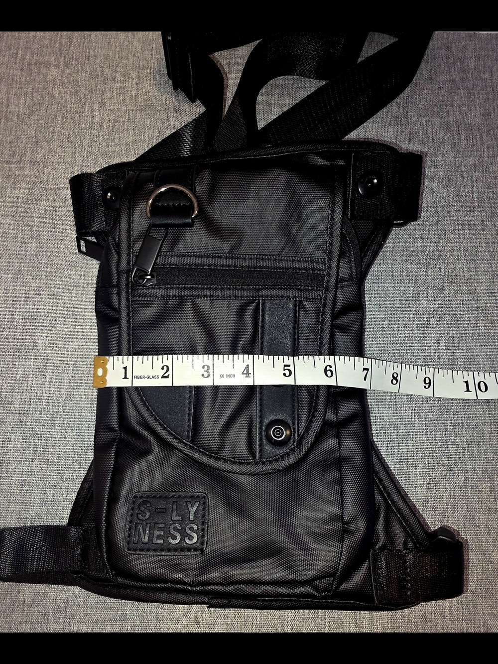 Black Technical Waist And Thigh Bag - Durable Everyday Carry - Picture 12 of 12